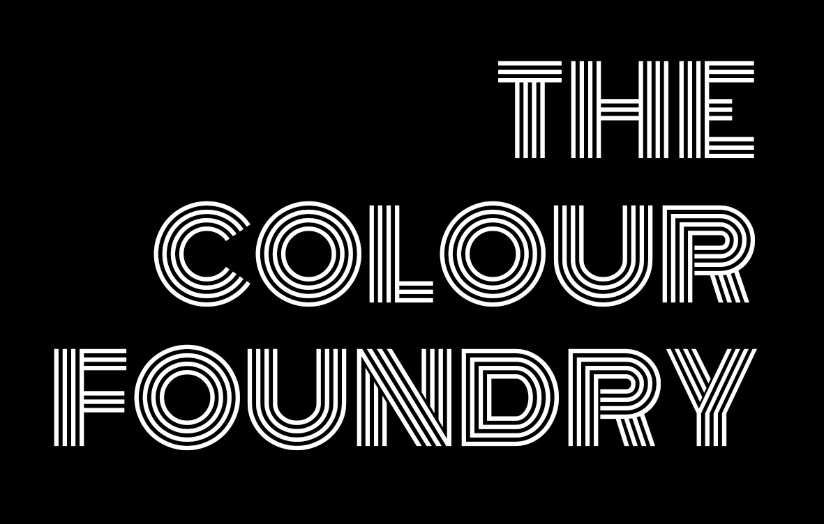 The Colour Foundry Logo - White on Black